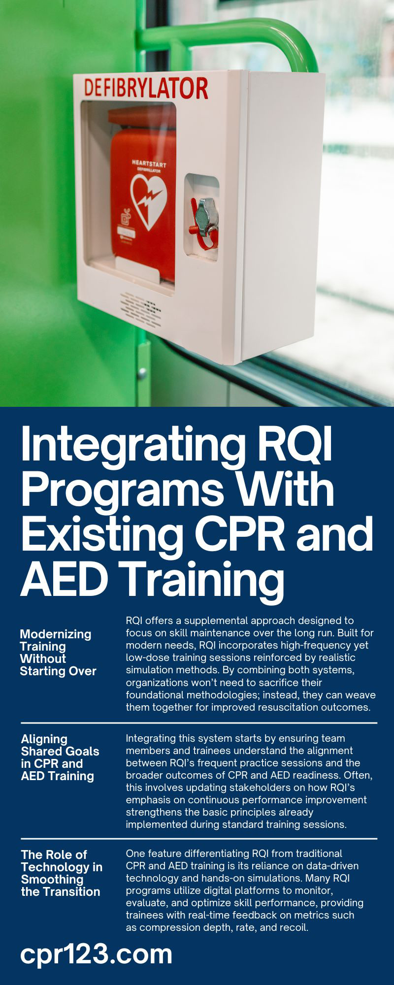 Integrating RQI Programs With Existing CPR and AED Training